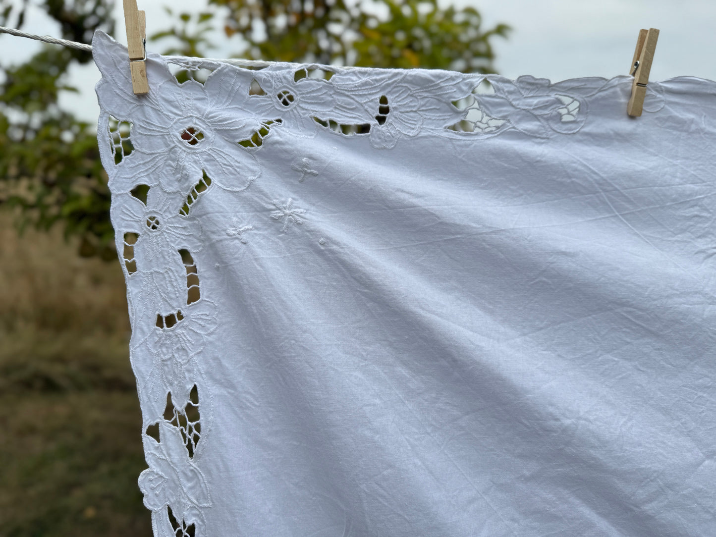 AA.White on white cut work 50" x 70"