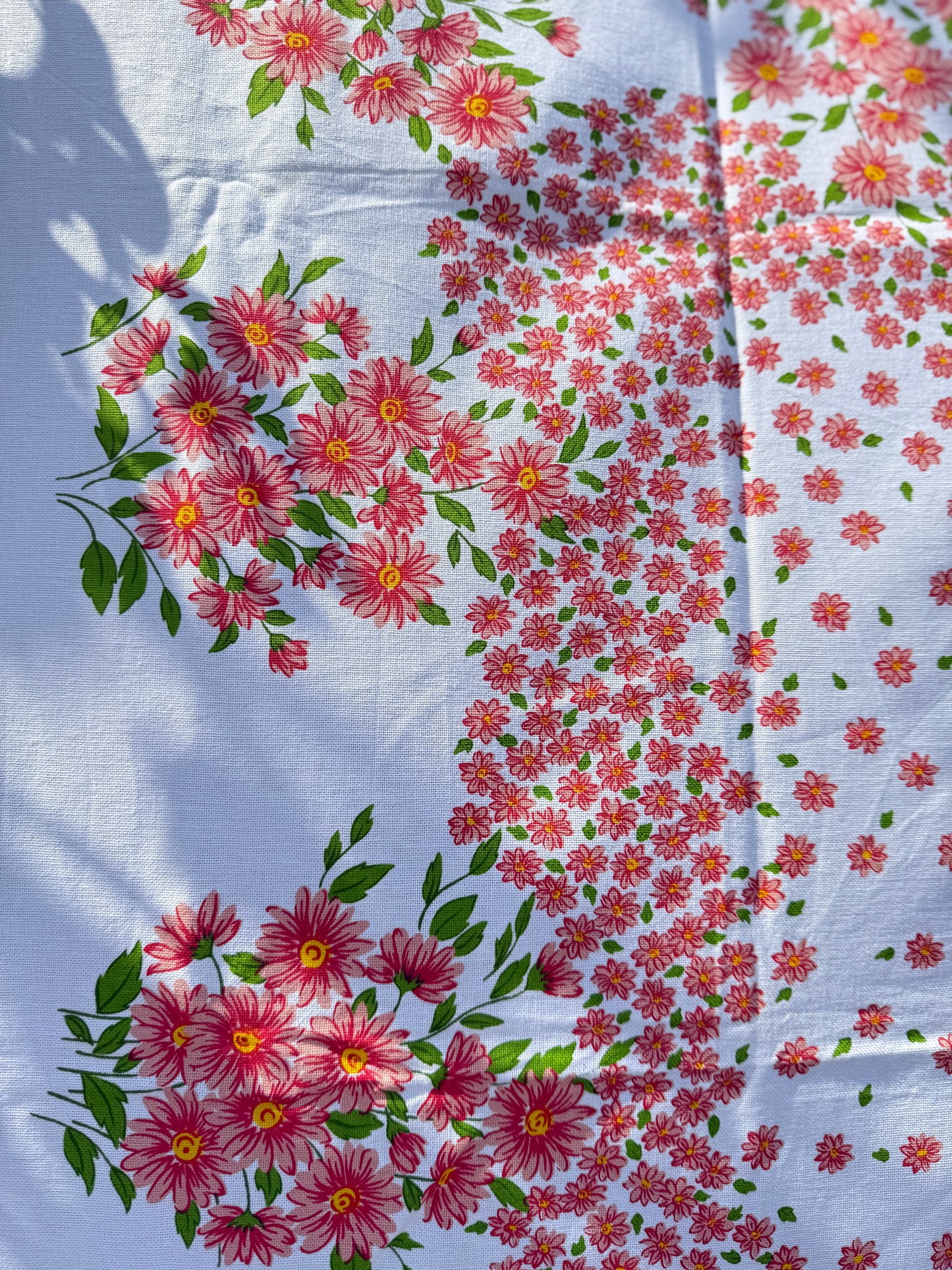 AA. printed colorful daisy  62" x 49"