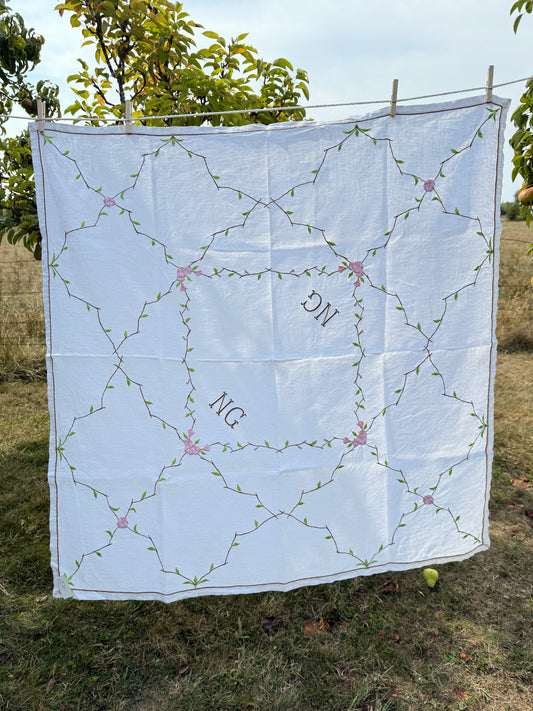 AA. pink cherry blossoms 42" x 42"