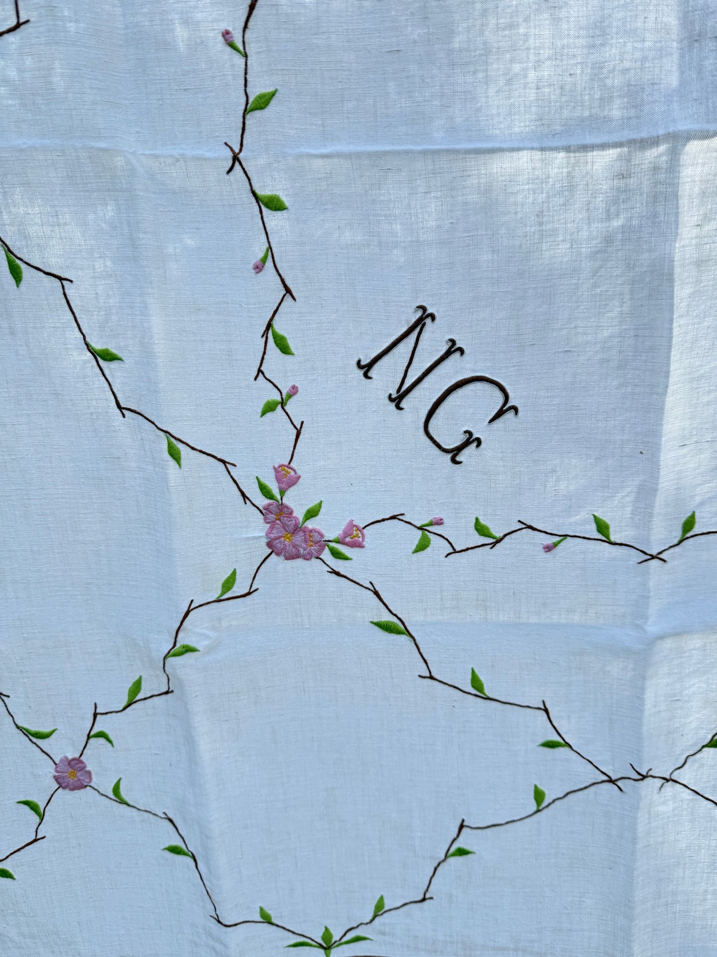 AA. pink cherry blossoms 42" x 42"