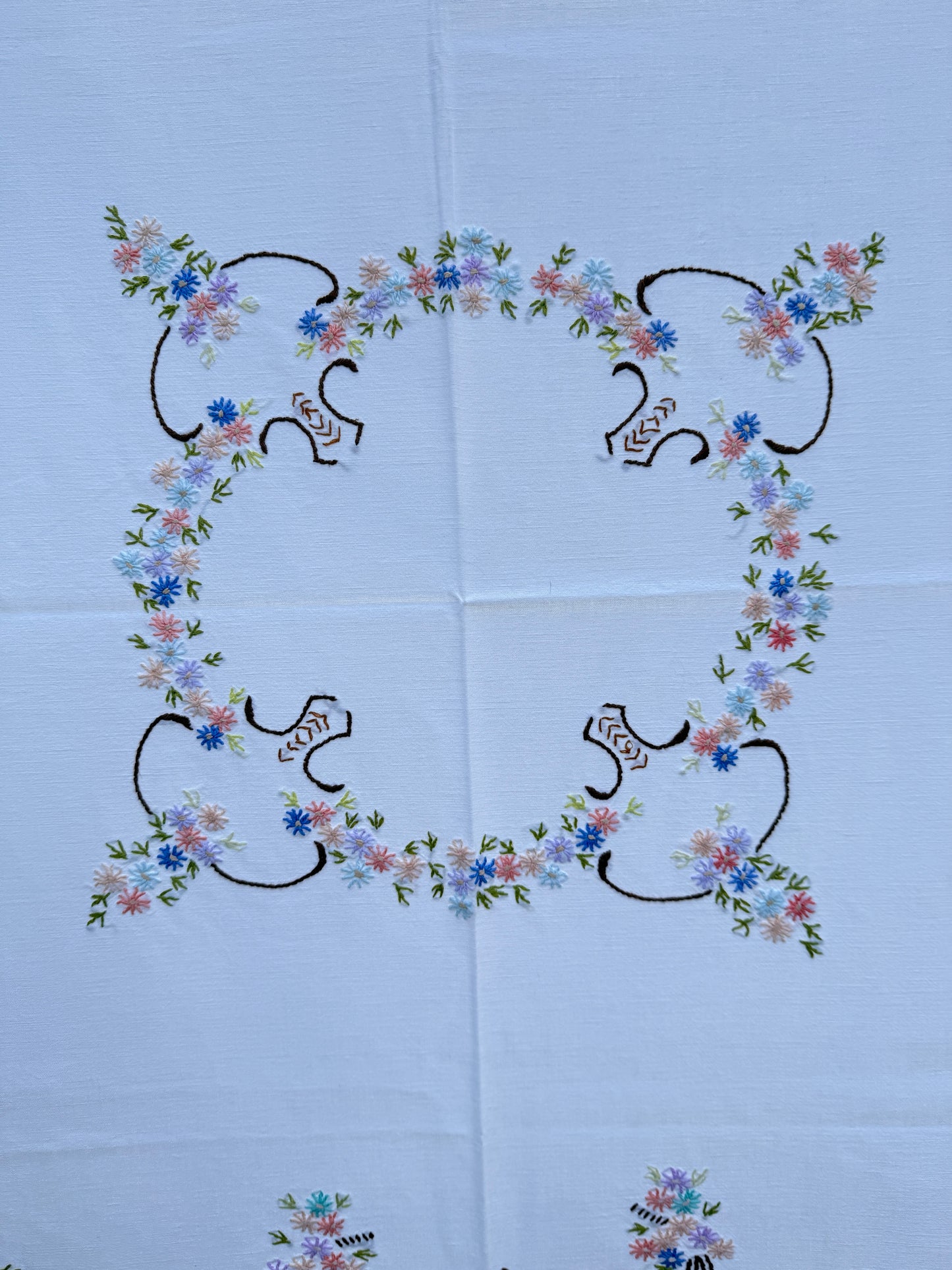 AA. colorful flower bundles 37" x 53"