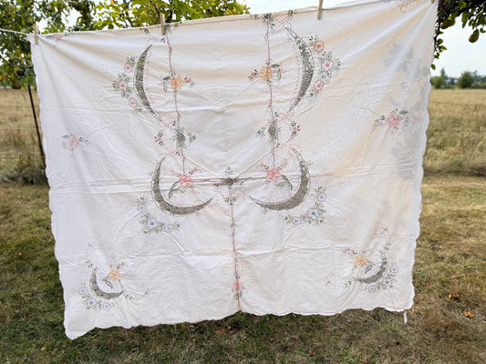 AA. off white multi colored 60" x 100"