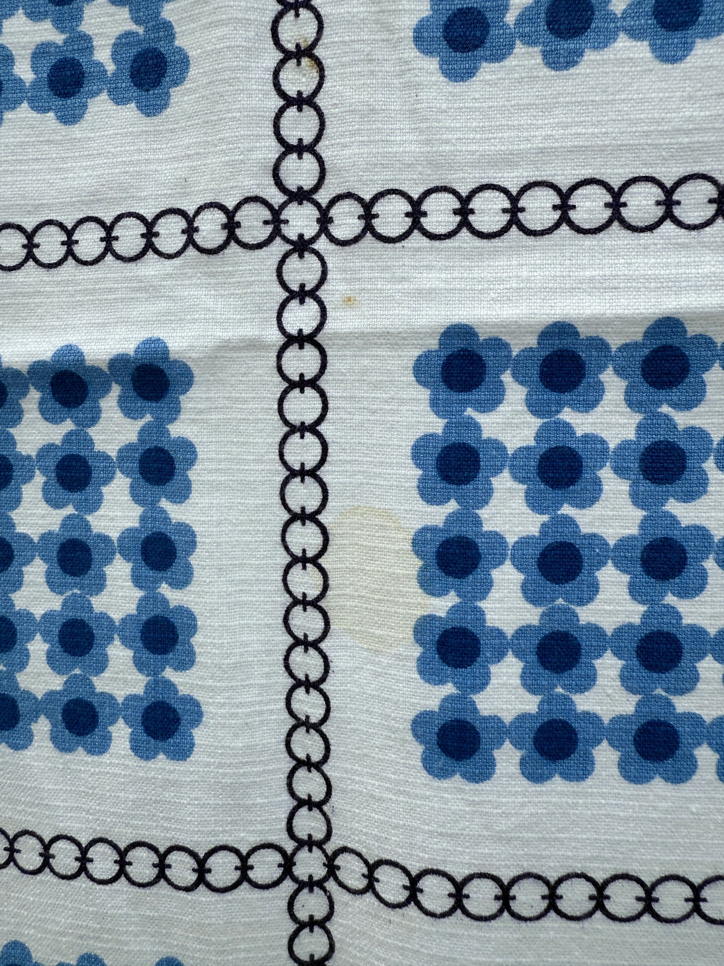 AA. Blues and greens daisy printed 50" x 40"