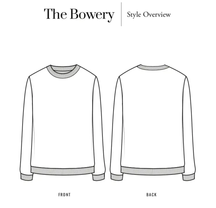 The Bowery Sweatshirt PDF Pattern