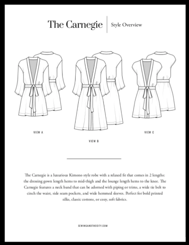 The Carnegie Robe PDF Pattern