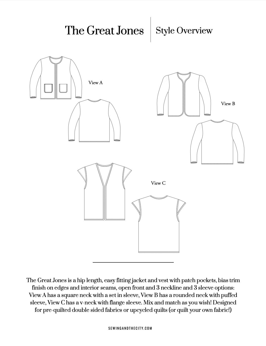Great Jones PDF pattern