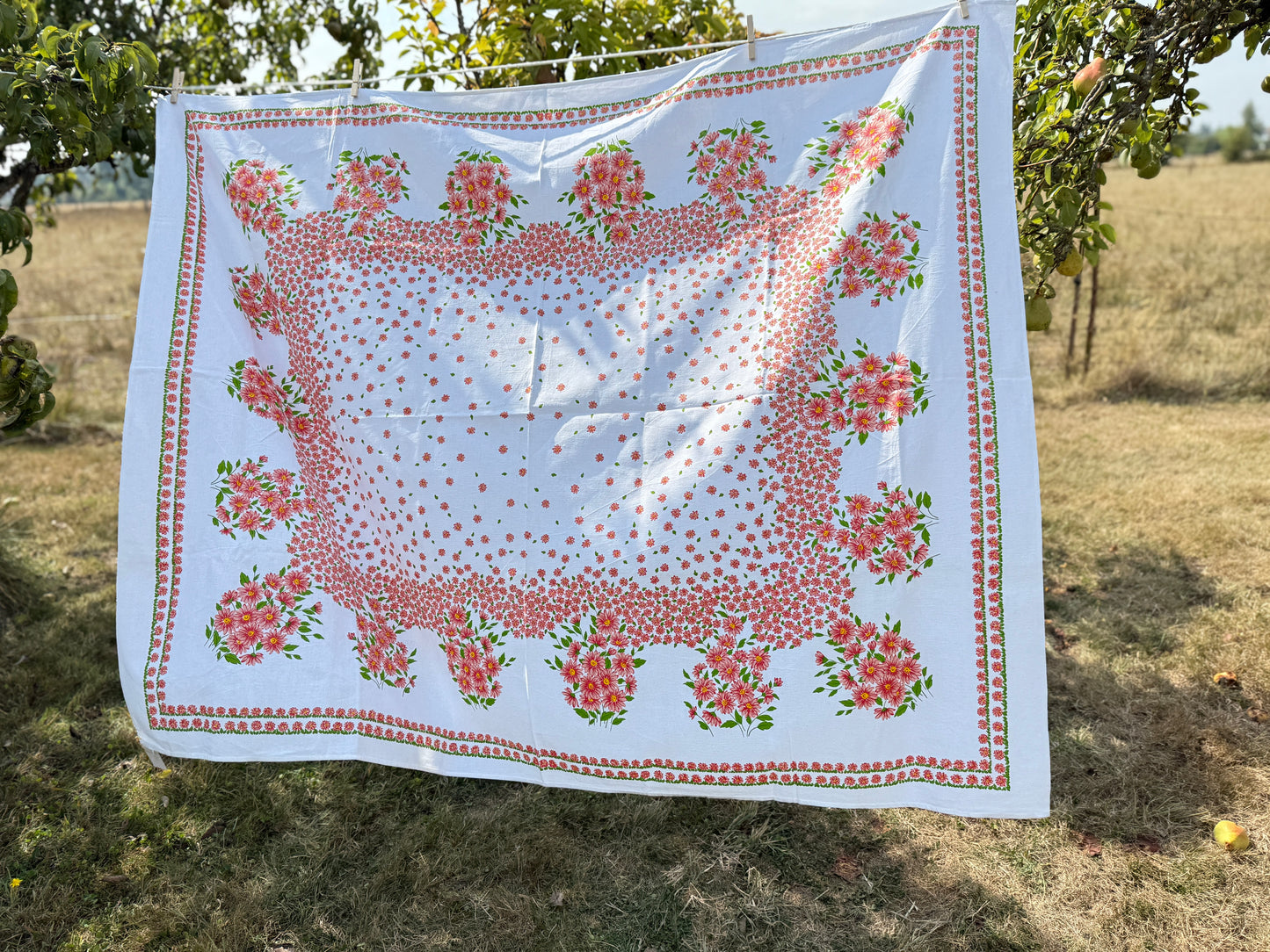 AA. printed colorful daisy  62" x 49"