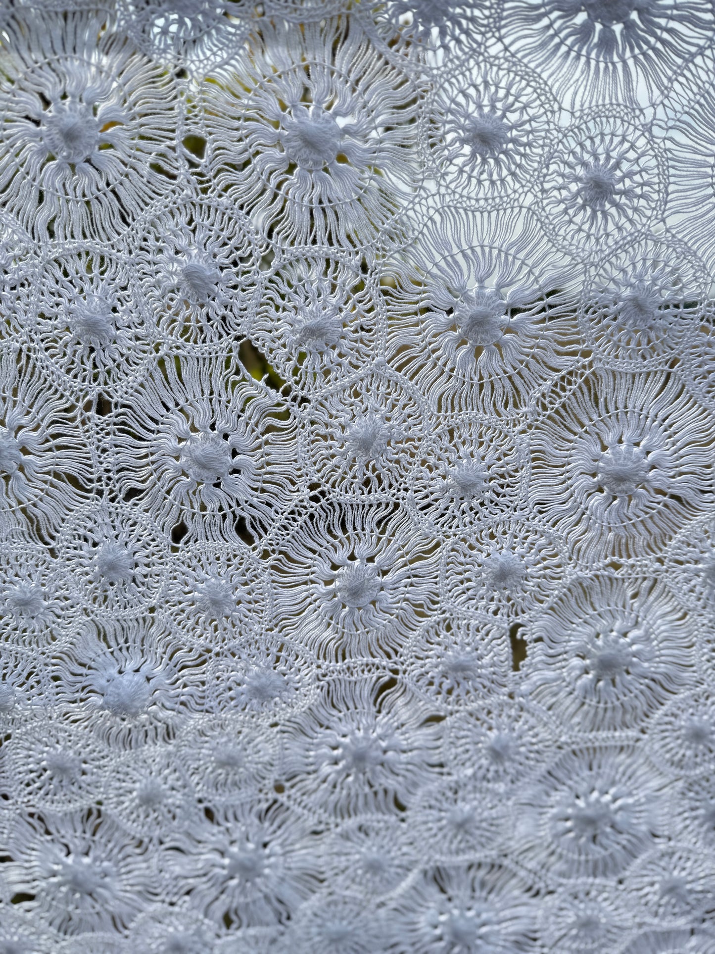 AA. unique white on white 60" x 63"