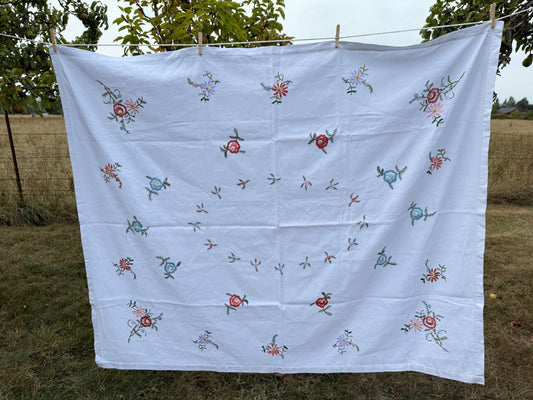 AA. muted flowers on canvas 62" x 52"