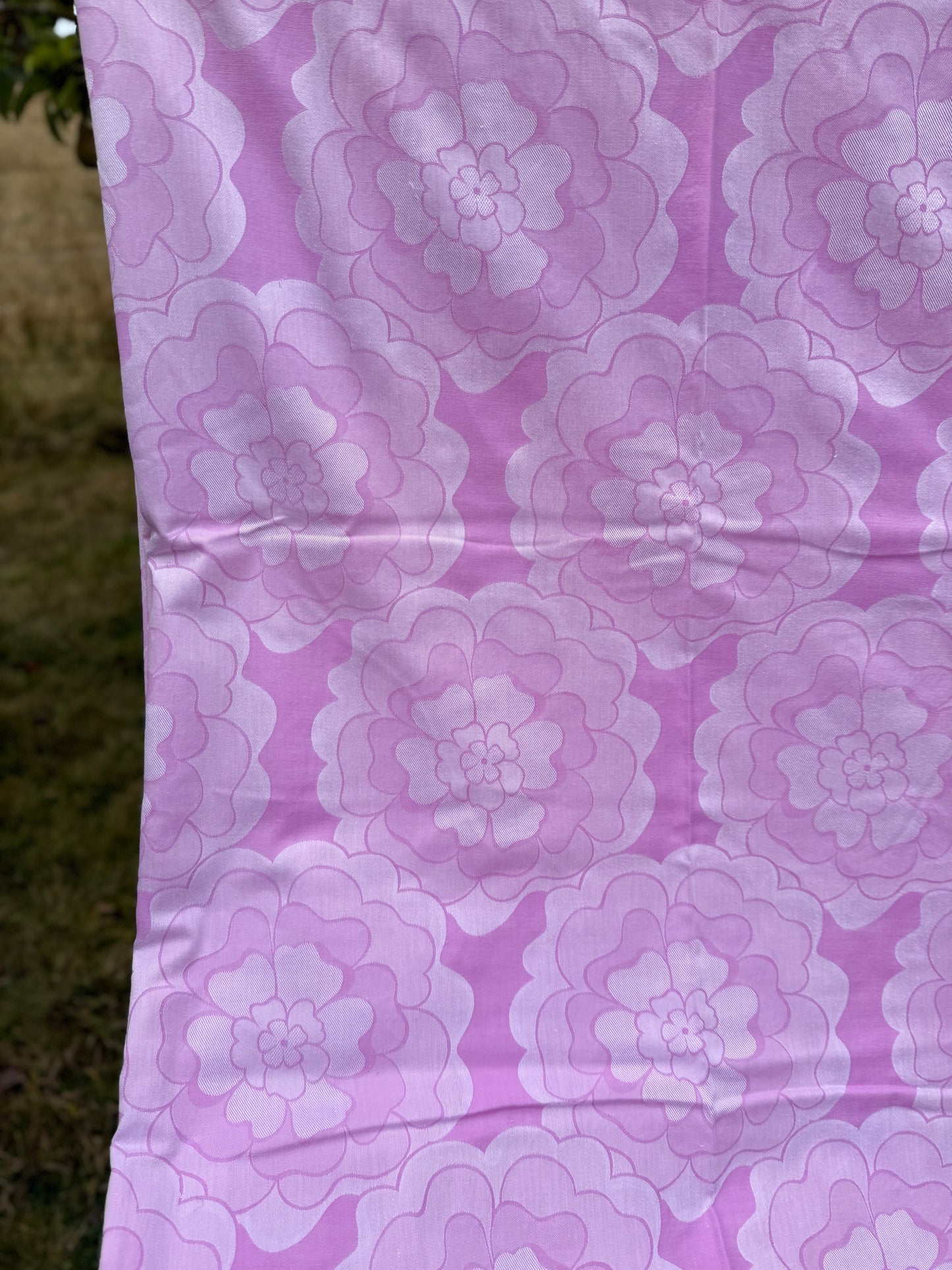 AA. Pink floral duvet cover 52" x 74"