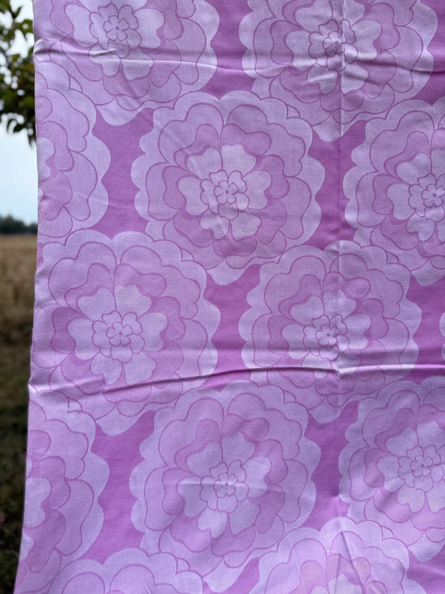 AA. Pink floral duvet cover 52" x 74"