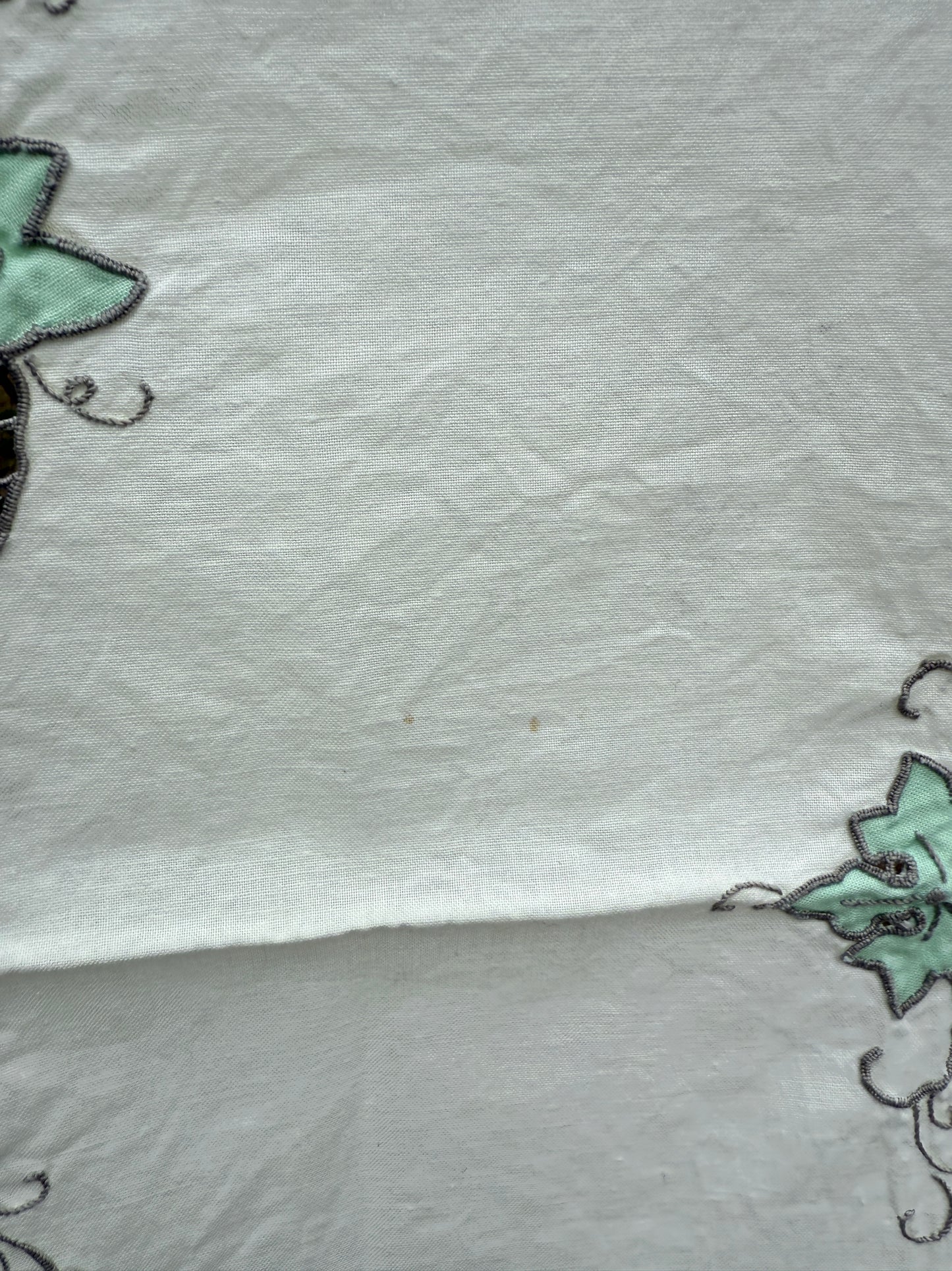 AA. off white with pastel applique 31" x 31"