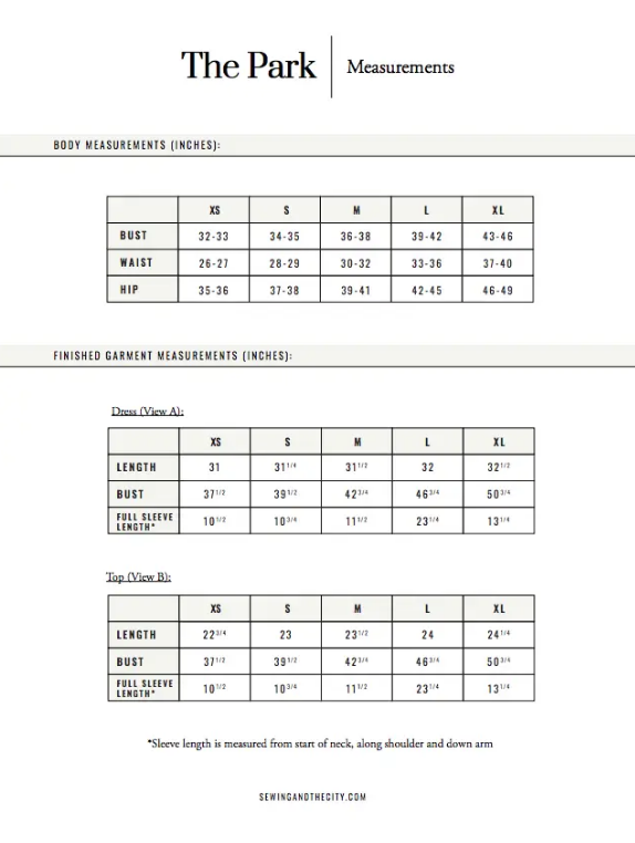 The Park Nightshirt PDF Pattern